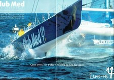 Publicité Advertising 220  2001 Club Med catamaran The Race  autour monde  (2p)