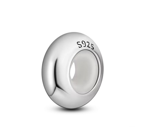 Perle charme ronde silicone - en,