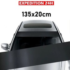 Bande Pare soleil Noir Mat Sticker autocollant Pare brise Bandeau 135x20cm