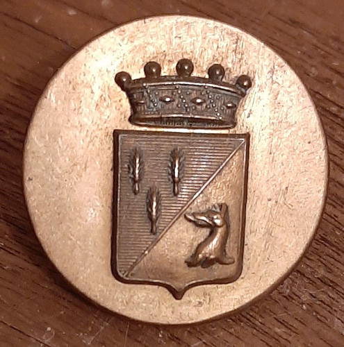 Bouton 28mm armorié - 28mm,