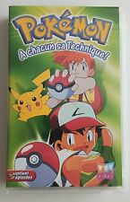 Pokémon A Chacun Sa Technique Vol 3 Cassette Video VHS Version française