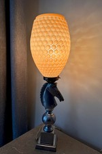 Ancienne lampe à décor en