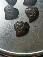 lot de 5 boutons en  argent MASSIF 925  Pérou Vintage PERU Sterling Silver 925