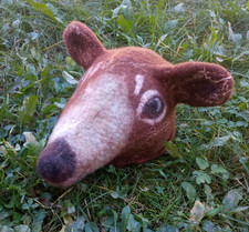 Chapeau d'ours feutré original adulte. Chapeau de sauna. Animal en feutre. Ch...