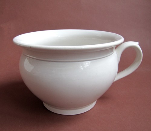 Ancien pot chambre blanc - ancien,