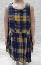 Ensemble 3 Pieces Balade En Ecosse Robe Doublée Collant Serre Tête Crab Tango