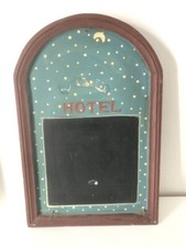 Cadre tableau HOTEL Brasserie carte du menu ardoise vintage en bois 