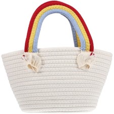 à poignée arc-en-ciel tissé