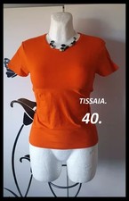 Beau T-shirt orange Tissaia