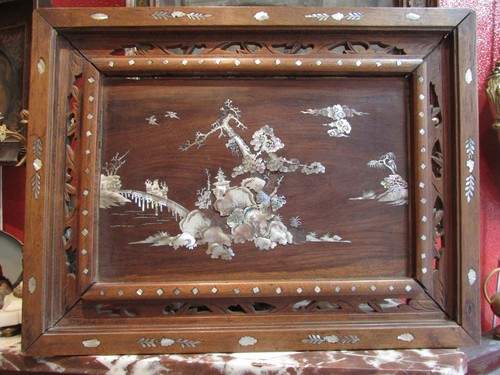 Ancien panneau tableau - panneau, bois