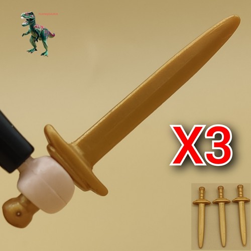 Playmobil épée dorée - x3,