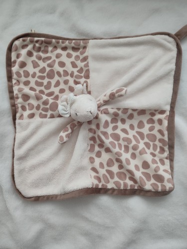 Doudou plat marron - , blanc