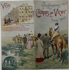 PROGRAMME DES COURSES DE VICHY SAISON 1900 SIGNE GEORGES BUSSON 