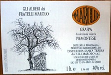 Etichette vino ITALIA GRAPPA PIEMONTESE  Marolo  Dis Santa Teresa  wine labels