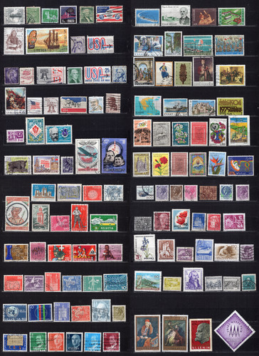 Lot timbres divers - timbres, x120