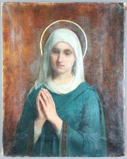 Ancien Tableau "La Vierge