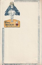 K115 BUVARD ANCIEN BLEU RECKITT Rend ma Robe Blanche 