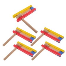 5 Pcs Crecelle En Bois Jouet Traditionnel De Fête D'anniversaire