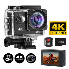 Caméra Action Sport Ultra HD 4K GoPro Étanche Écran 2.0 Wifi Télécommande Casque