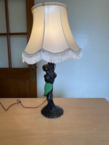 Ancienne lampe plâtre - ancienne,