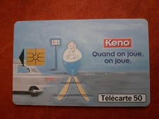 Telecarte Tbe pub  FDJ  Keno