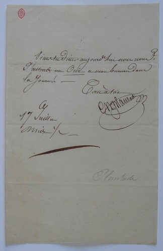Las lettre autographe - las,