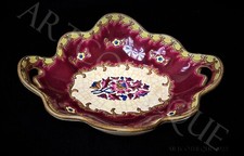 Ancien Plat, Coupe En Émaux De Longwy M.P Chevallier