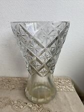 Ancien Vase Cristal Ciselé