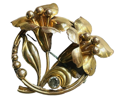 Broche art nouveau ancienne - art,