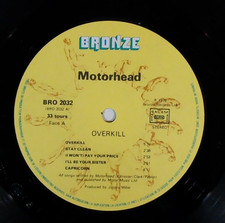 MOTORHEAD  LP 33t  OVERKILL