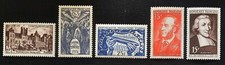 France 1951 Lot 5 timbres n°