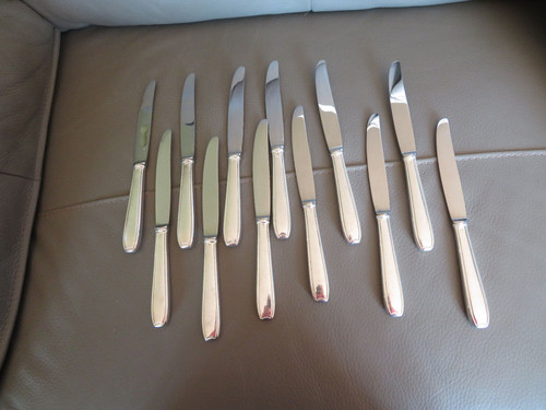 Silver metal handle - 12, cheese