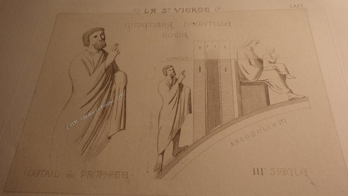 1880 cimetiere domitille rome - domitille,