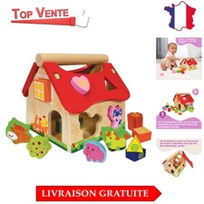 Jouet Éducatif Maison en Bois