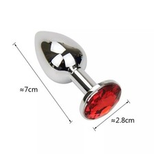 Plug Anal Métal Chromé Bijou Intime Cœur - Sex Toy Adulte Discret Neuf Gay Femme