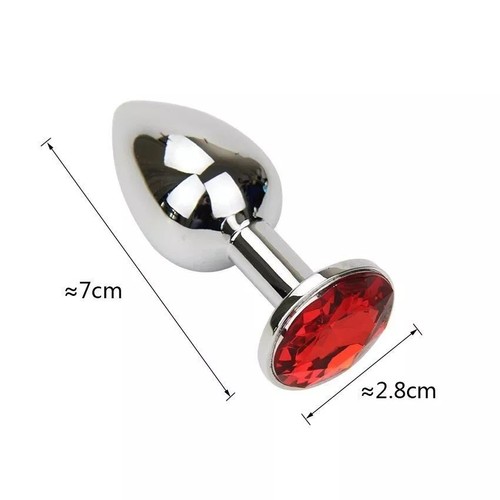 Plug anal métal chromé - métal, bijou