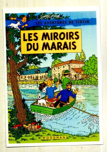 Tintin carte postale - tintin.,