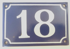 PLAQUE EMAILLEE EMAIL NUMERO
