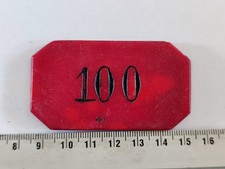 JETON PLAQUE DE CASINO VALEUR
