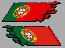 2 X DRAPEAU CASSE PORTUGAL