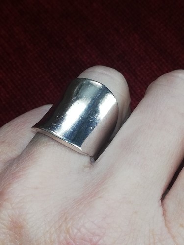 Bague ancienne large anneau - bague,