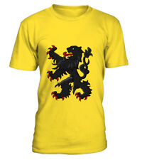 T SHIRT lion des flandres flanders drapeau nord flamand france belgique armoirie