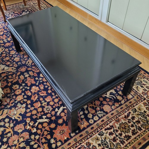 Table basse bois noire - bois,