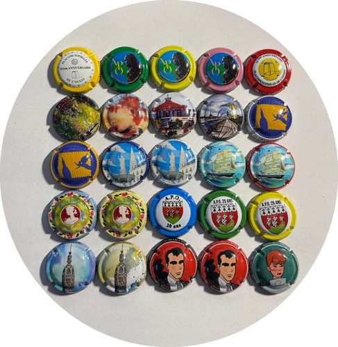Capsules champagne club - 25, de