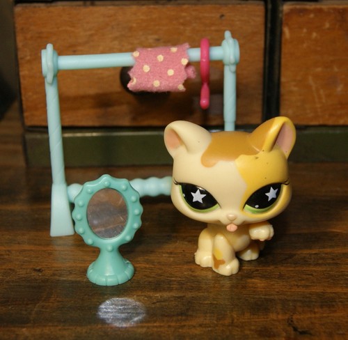 Littlest petshop chat léchant - petshop,