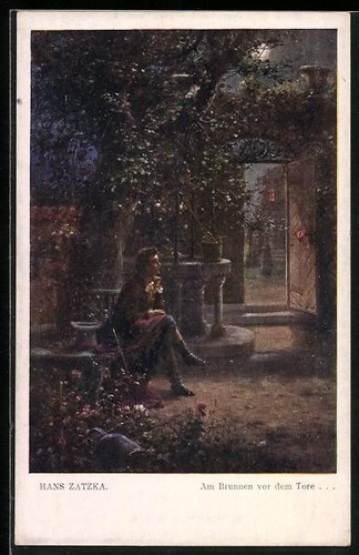 Carte postale artiste - carte, hans