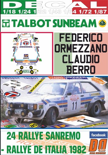 Decal talbot sunbeam lotus - decal,