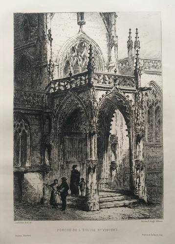 Rouen porche eglise - porche, st