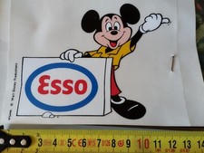 Esso autocollant et figurine Picsou collection Walt Disney 70'