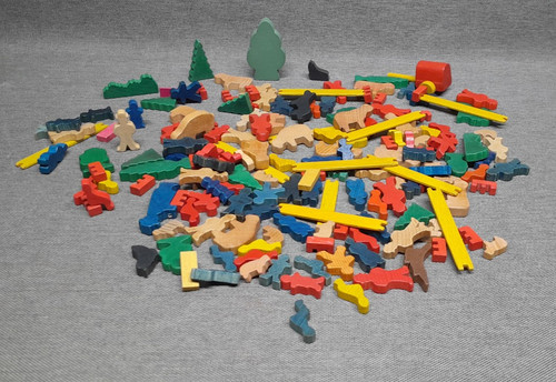 Jouets ancien bois - ancien, lot